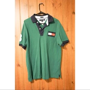 Green men’s polo